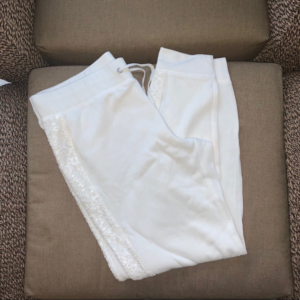 NY&C White Fleece Joggers